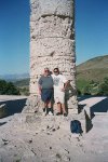 Bill and Dad inside the Greek Temple at Segesta, 06/2001