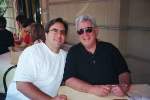 Bill and Dad at Caffe Opera, Palermo, 06/2001